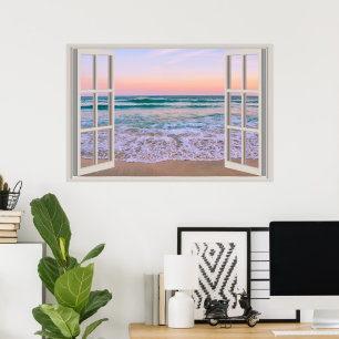 Póster Ventana falsa personalizado
