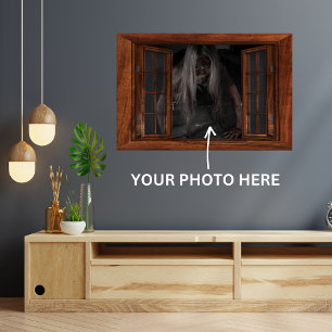 Póster Ventana falsa personalizado