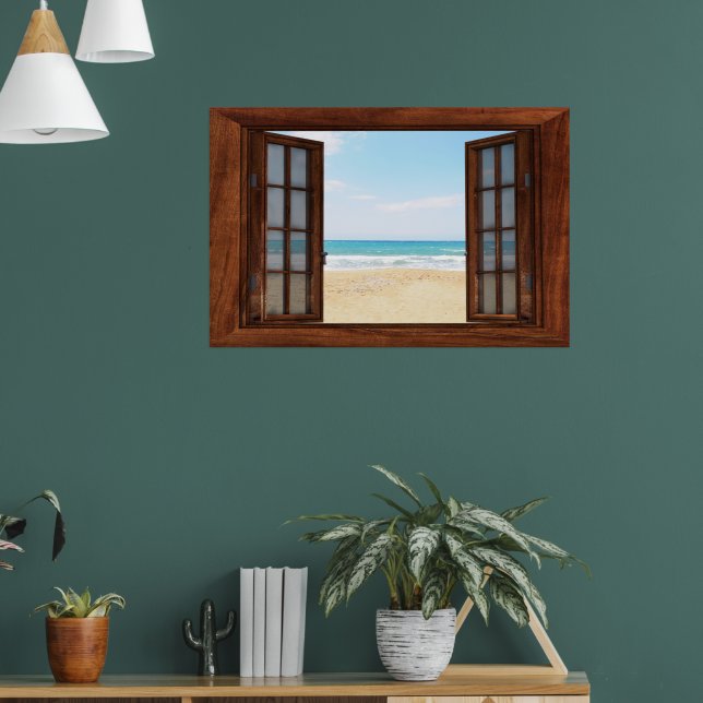 Póster Ventana falsa personalizado (Salón 1)