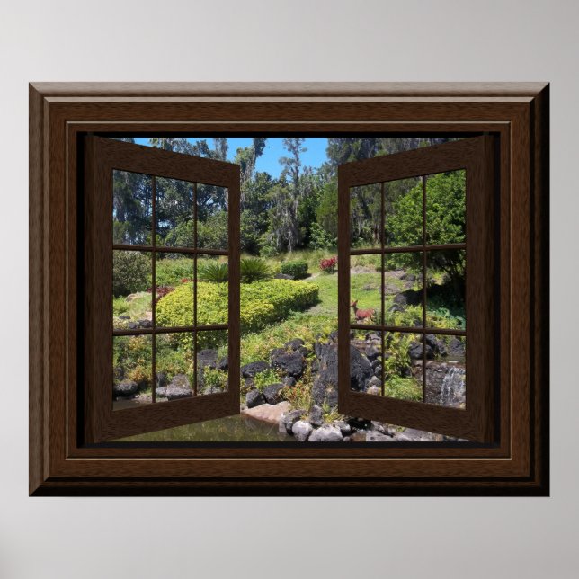 Póster Ventana falsa Poster Pacífico Paisaje tranquilo Ze (Frente)