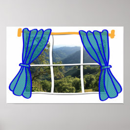 Póster Ventana falsa sin ventana