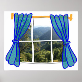 Póster Ventana falsa sin ventana