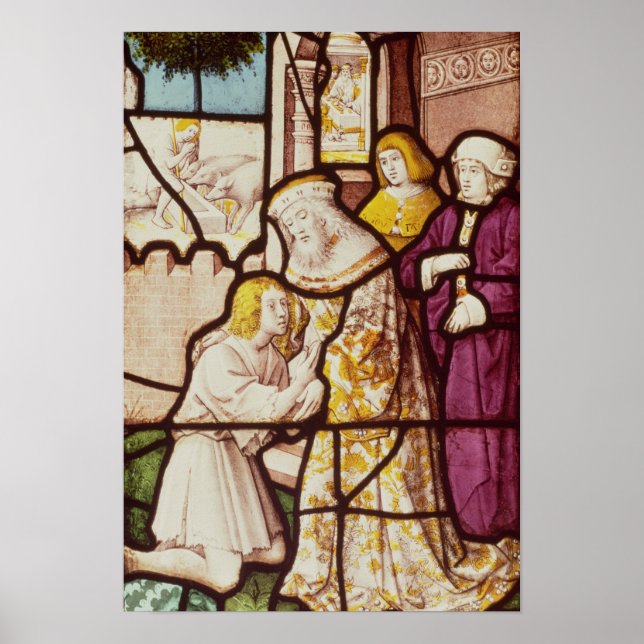 Póster Ventana que representa el retorno del pródigo (Frente)