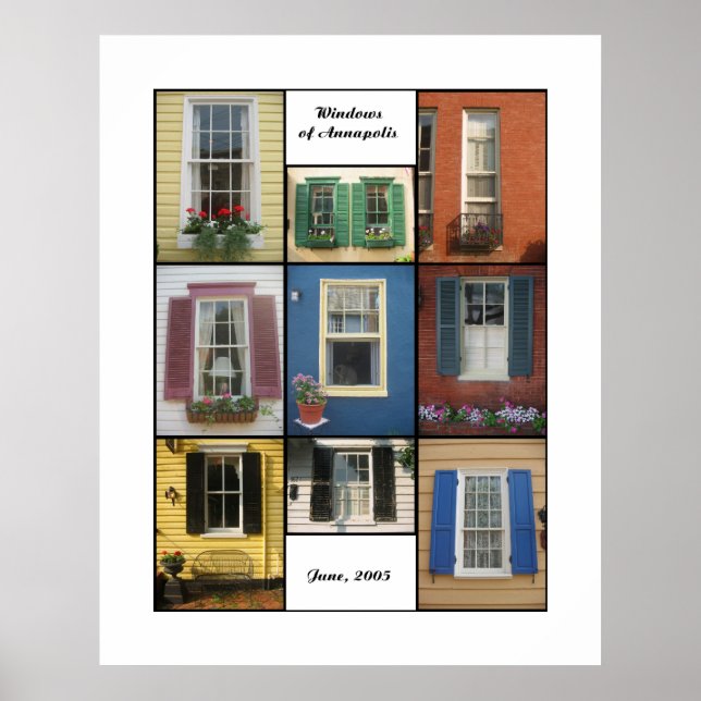 Póster ventanas de annapolis (Frente)