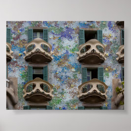 Póster Ventanas de Casa Battló en Barcelona