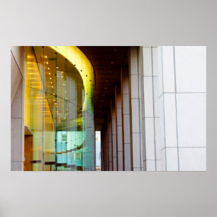 Póster Ventanas iluminadas