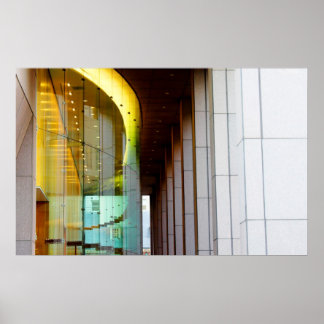 Póster Ventanas iluminadas