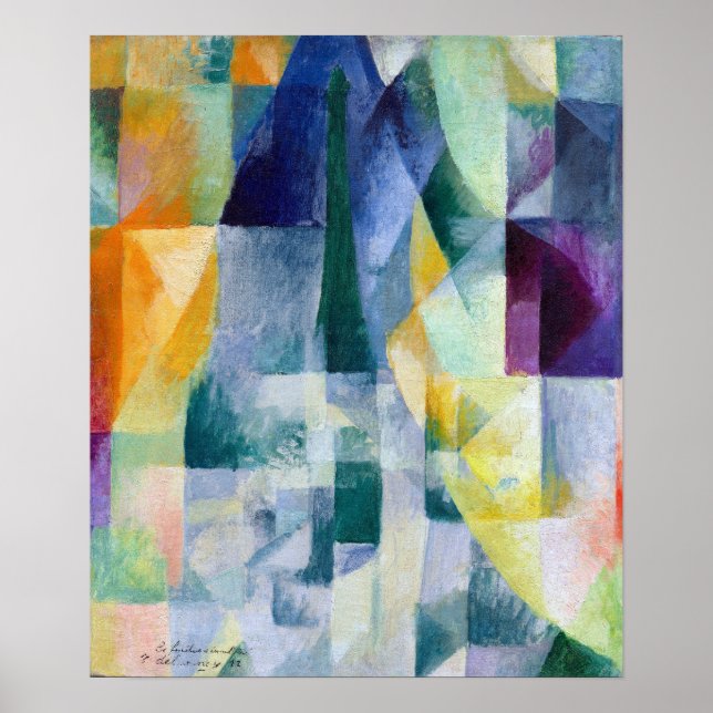 Póster Ventanas simultáneas de Robert Delaunay (Frente)