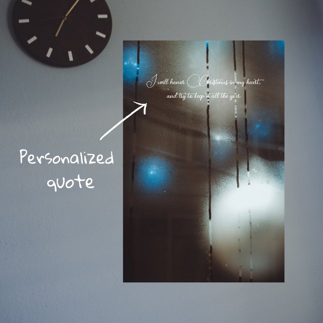 Póster Ventanilla de vapor oscura con mosaicos de Navidad (Subido por el creador)