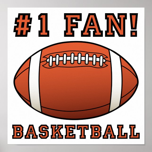 Póster Ventilador de baloncesto no es gracioso el Rótulo  (Frente)