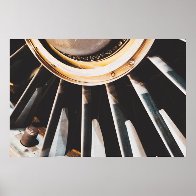 Póster Ventilador J58 Jet Engine - SR-71 Blackbird, A-12, (Frente)