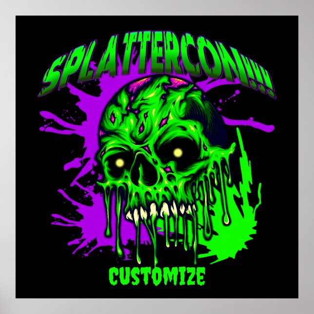 Póster Ventiladores de Dresden SplatterCon (Frente)