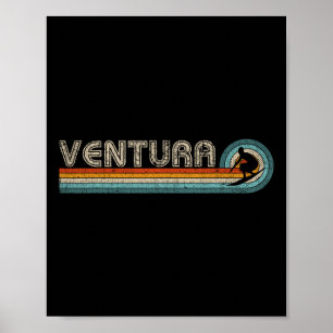 Póster Ventura California EE. UU. Surf