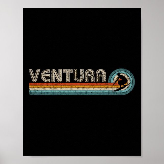 Póster Ventura California EE. UU. Surf  (Frente)