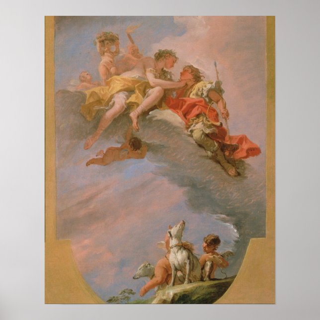Póster Venus and Adonis (oil on canvas) (Frente)