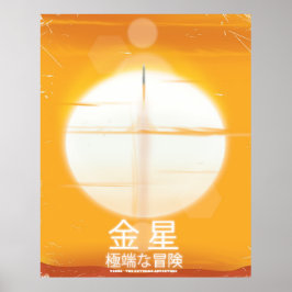 Póster Venus - El afiche de viaje de la aventura extrema