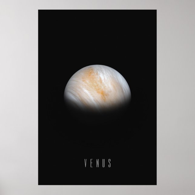 Póster Venus - El gemelo de la Tierra y el planeta más ca (Frente)