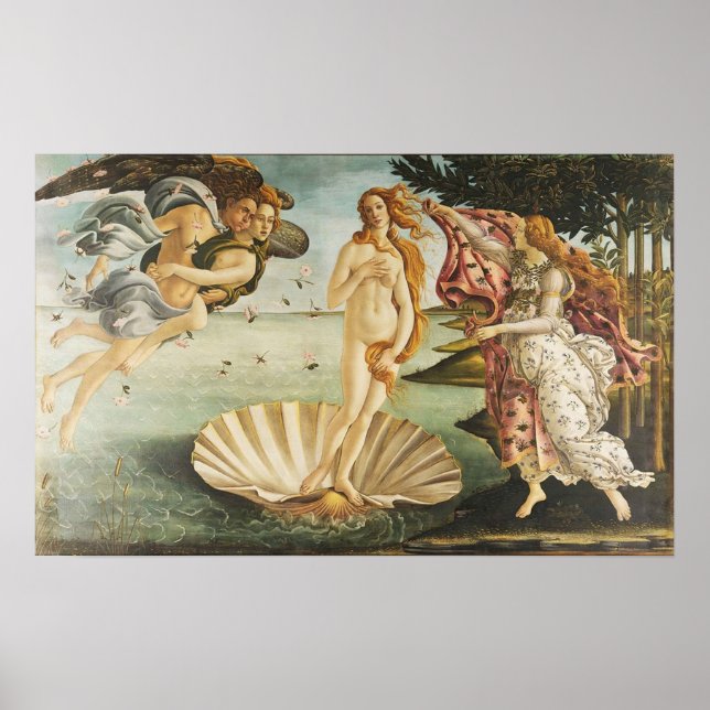 Póster VENUS El nacimiento de Venus 1486 Sandro Botticell (Frente)