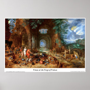 Póster Venus en la forja de Vulcano