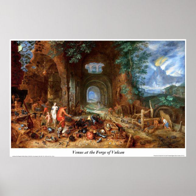 Póster Venus en la Forja de Vulcano (Frente)
