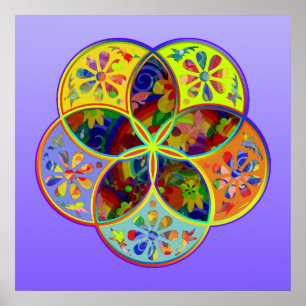 Póster Venus Flower of Love fineART Flower Power