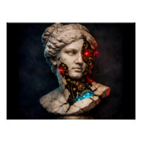 Venus Mecánica: Arte de Estatuas Cyberpunk