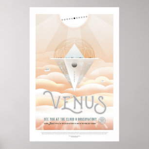 Póster Venus   NASA Visiones del Futuro