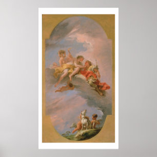 Póster Venus y Adonis (aceite en lona)
