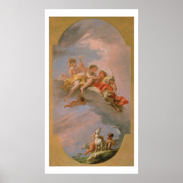 Póster Venus y Adonis (aceite sobre lienzo) (Frente)