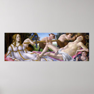 Póster Venus y Mars por Botticelli - Poster