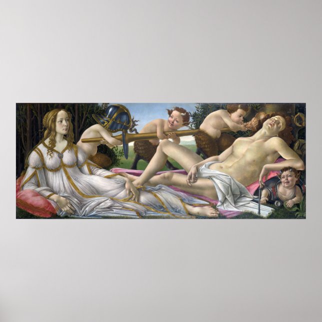 Póster Venus y Mars, Sandro Botticelli (Frente)