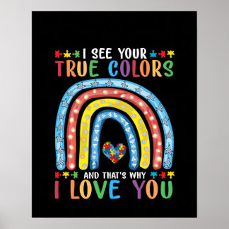 Póster veo tu verdadero color y por eso te amo