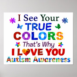 Póster Veo Tus verdaderos COLORES