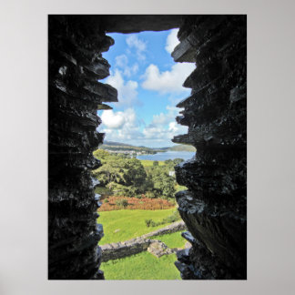 Póster Ver a través de la ventana del castillo