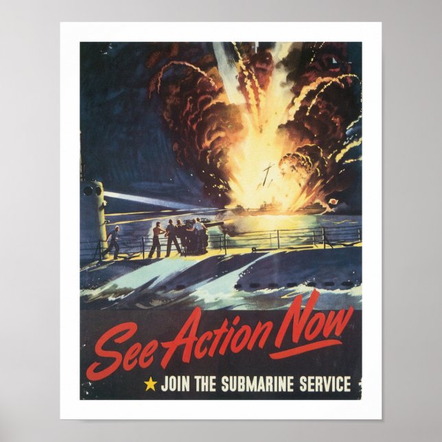 Póster Ver acción ahora (Frente)