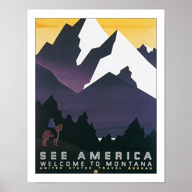 Póster Ver América - Bienvenido a Montana (Frente)