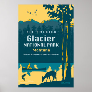 Póster Ver América - Cartel de viaje del Parque Nacional