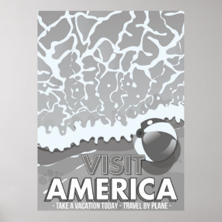 Póster Ver América Personalizado Vintage