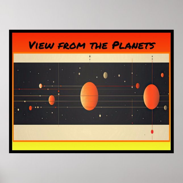 Póster Ver desde los planetas (Frente)