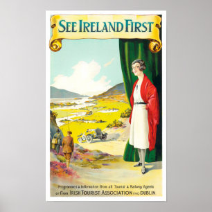 Póster Ver el primer cartel de viaje de Irlanda