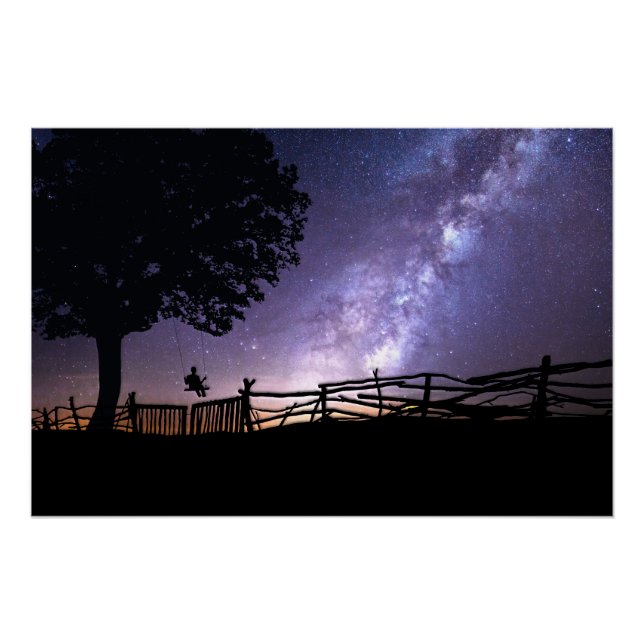 Póster Ver el universo desde un giro (Anverso)