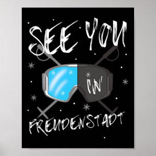 Póster Ver En Freudenstadt Alemania Vacation Ski Goggl