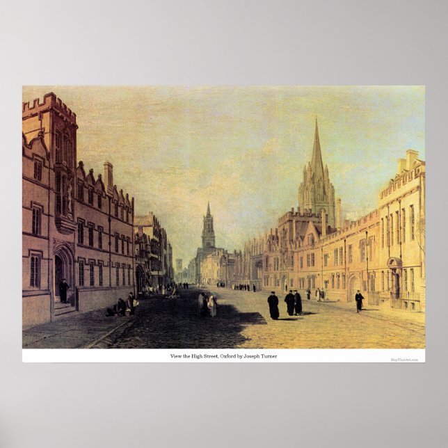 Póster Ver High Street, Oxford por Joseph Turner (Frente)