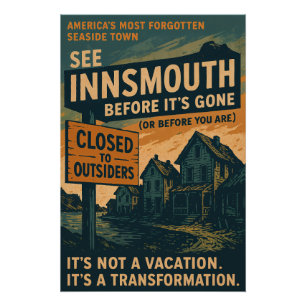 Póster Ver Innsmouth antes de que se vaya - una ciudad co