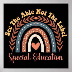 Póster Ver La Educación Especial Able Not The Label