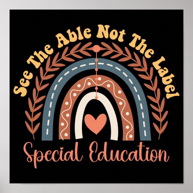 Póster Ver La Educación Especial Able Not The Label (Frente)