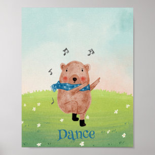 Póster Ver la música, escuchar el baile