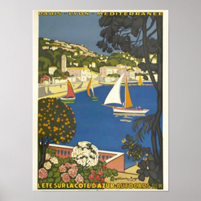 Póster Ver la Riviera Francesa (Frente)