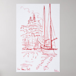 Póster Ver Notre-Dame de la Garde   Puerto antiguo, Marse
