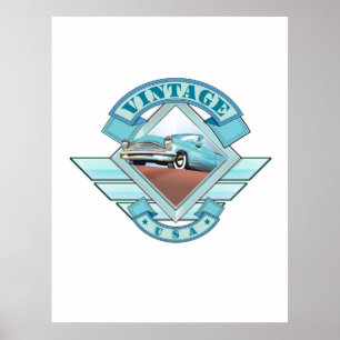 Póster Ver poster de vuelo estilo America Vintage 50